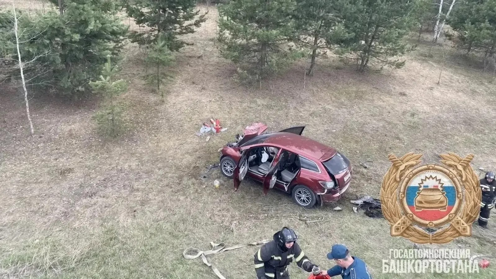 Четыре человека, в том числе двое детей пострадали в ДТП в Башкирии