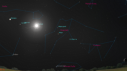 В небе над Башкирией Меркурий соединится с Марсом