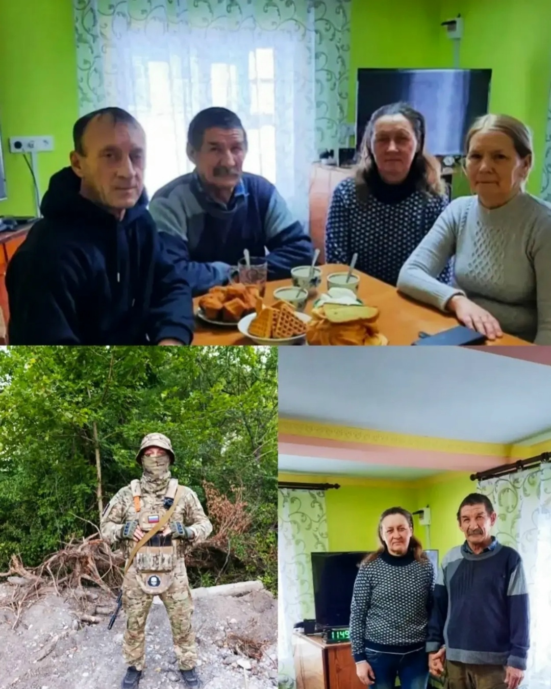 Волонтеры села Новый Биктяш навестили родителей участника СВО