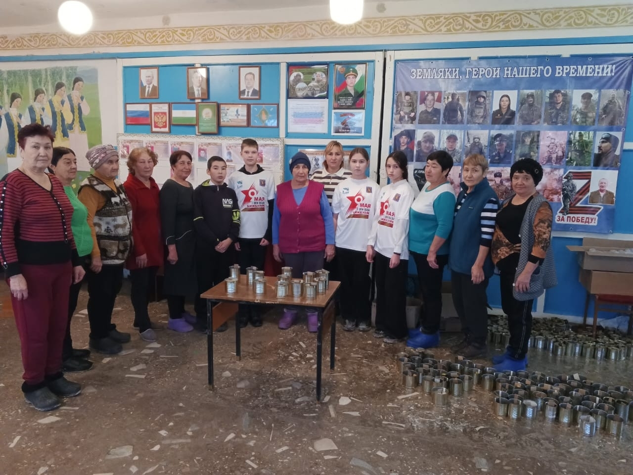 Волонтеры Елбулактамака провели мастер-класс по изготовлению окопных свечей