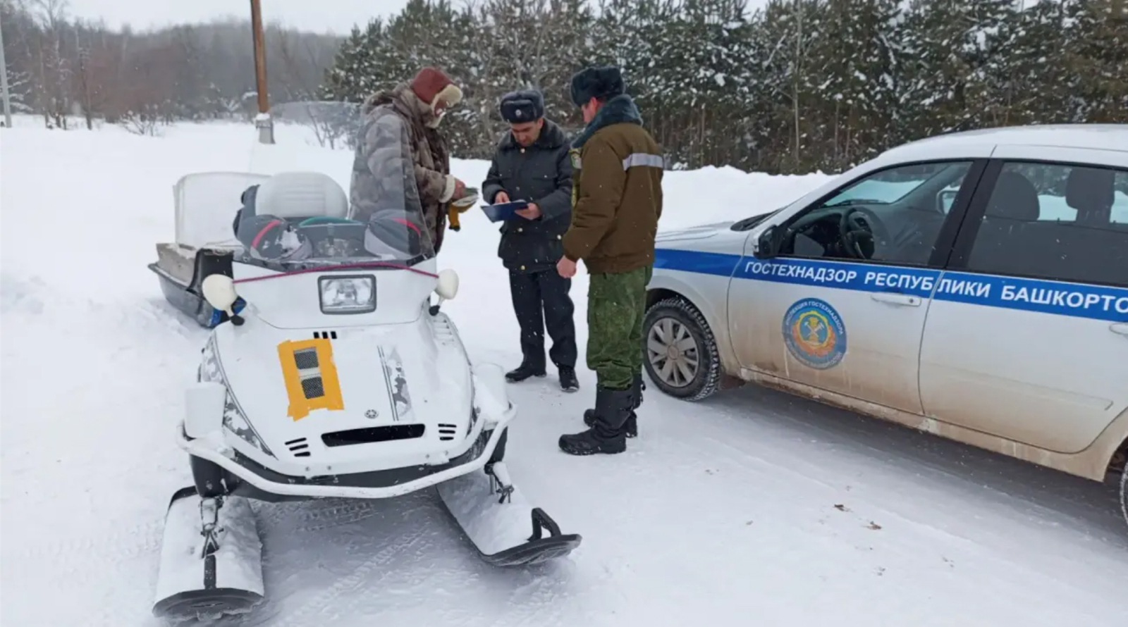 В Бижбулякском районе состоялось профилактическое мероприятие «Снегоход»