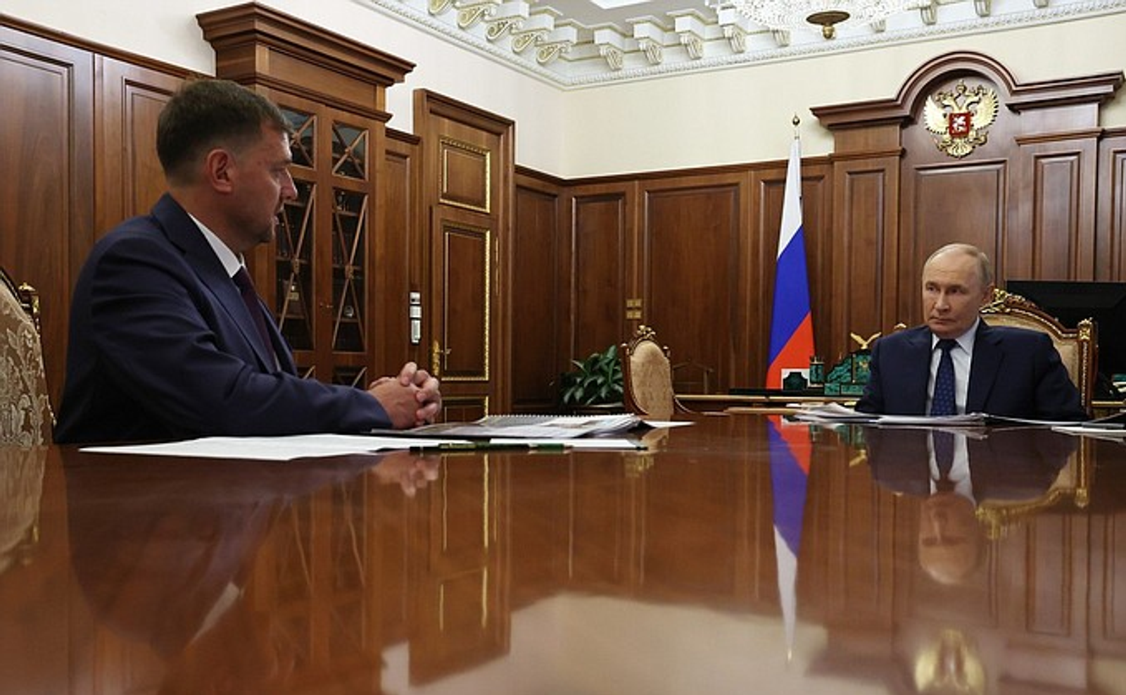 Владимир Путин встретился с губернатором Запорожской области Евгением Балицким