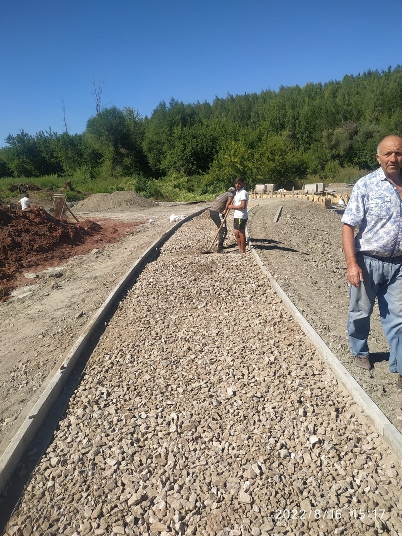 О  ходе строительных работ на пруду села Бижбуляк