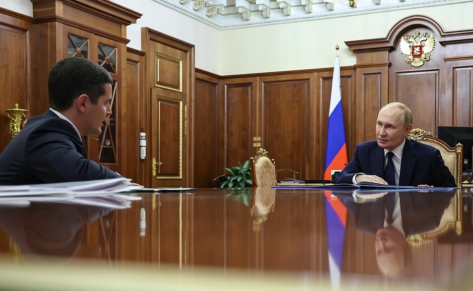 Путин встретился с губернатором Ямало-Ненецкого автономного округа