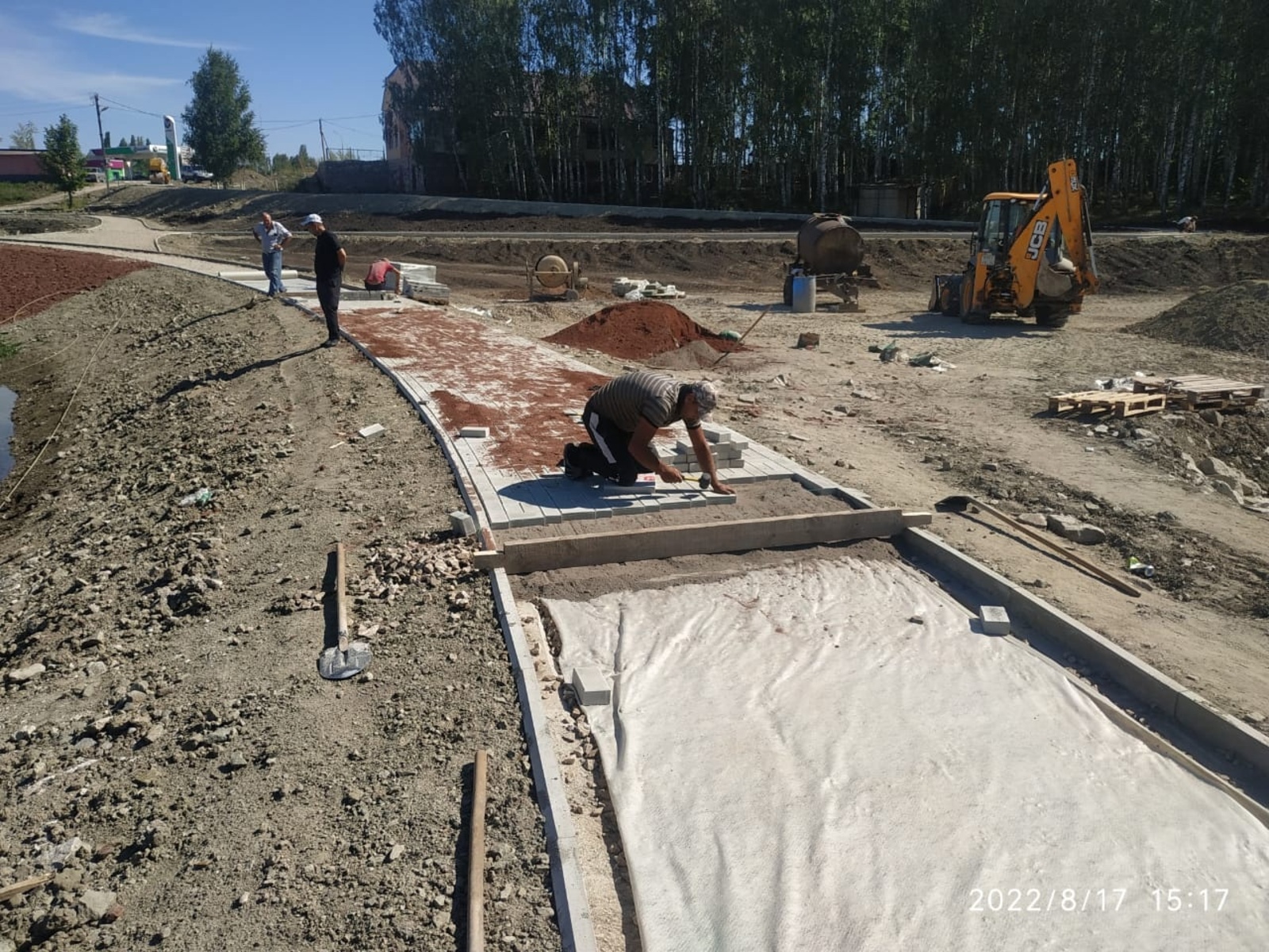 О  ходе строительных работ на пруду села Бижбуляк