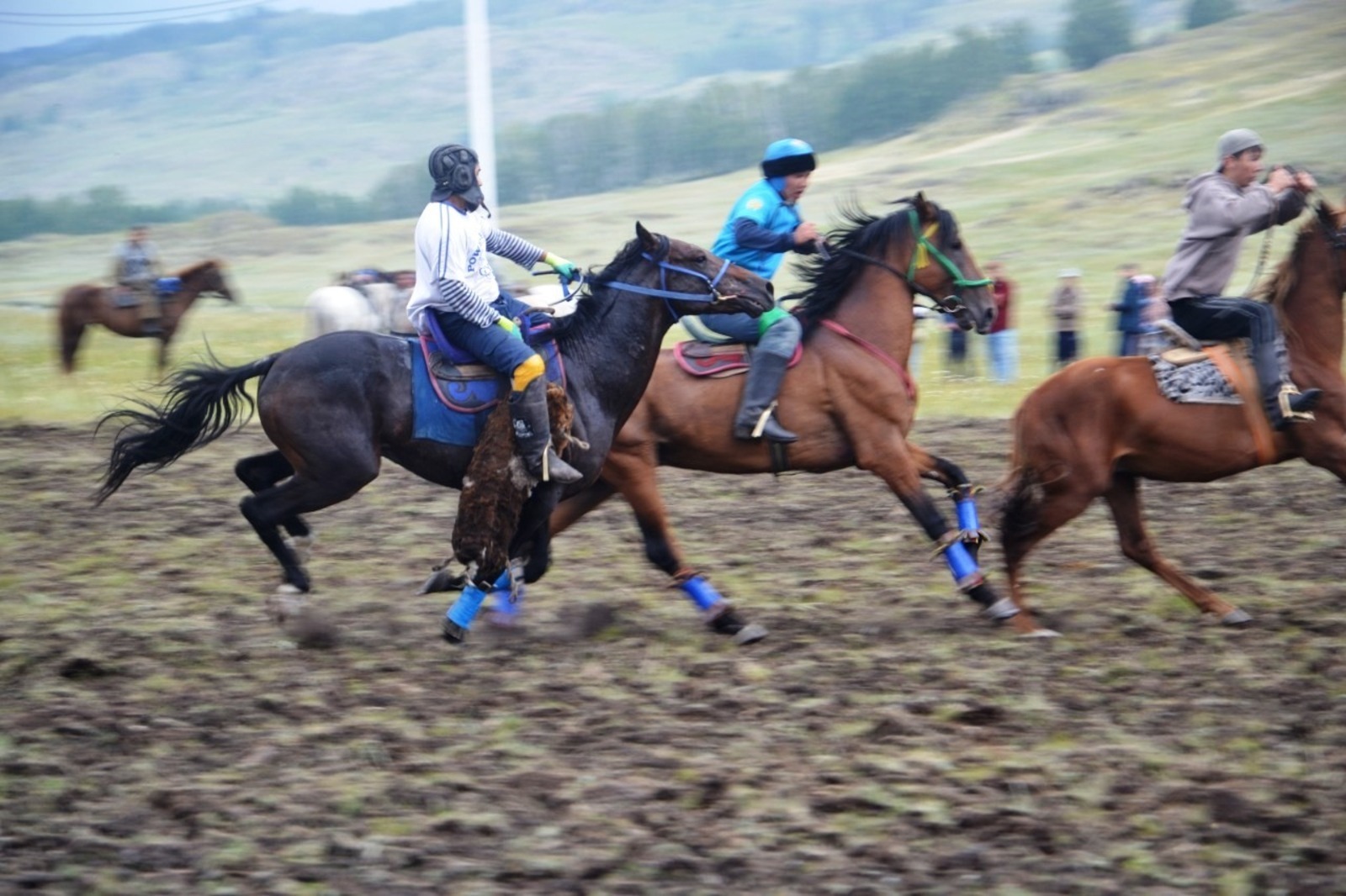 Фестиваль башкирской лошади в Баймакском районе начался с козлодрания