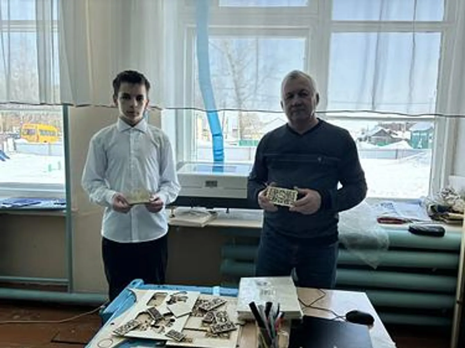В школу Бижбулякского района поступил современный лазерный станок